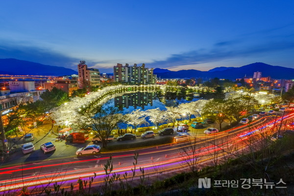 ‘대한민국 밤밤곡곡 100선’에 선정된 관광명소 연화지/김천시 제공